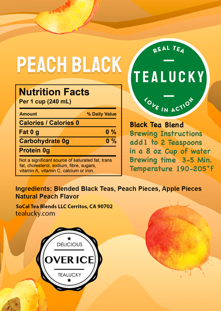 Peach Black – TEALUCKY